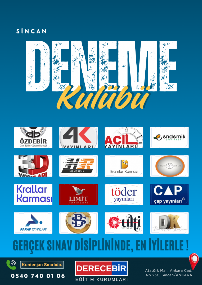 Sincan LGS-YKS-Mezun Deneme Kulübü Dershane (Güncel)